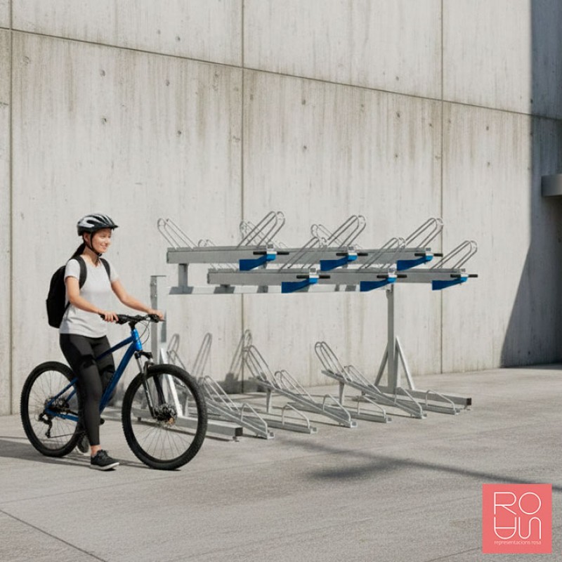 Aparcabicicletes de Doble Alçada Horizonte | Màxima Optimització de l'Espai